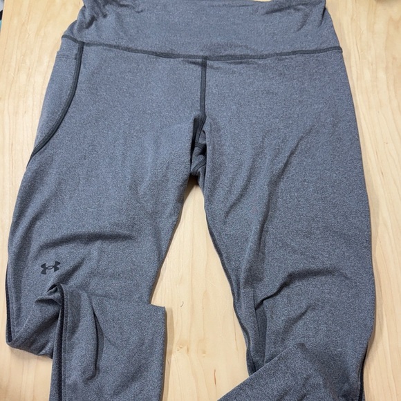 Under Armour Charcoal Gray Performance Compression Coldgear Leggings size large - Picture 1 of 5